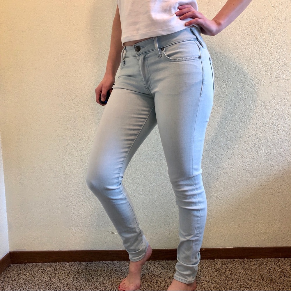 True Religion mid rise super skinny jeans
